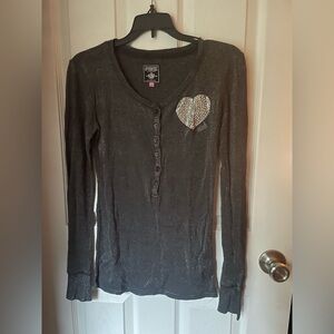 PINK Victoria's Secret Black and Pink Label Top